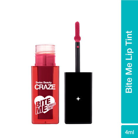 Buy Swiss Beauty CRAZE Bite Me Liquid Tint| Moisturizing Blush | Tinted For Cheek & Lip| High Pigment |6-Hour Stay |Dewy Finish|4 Love Bite | 4 ml-Purplle