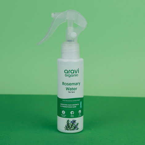 Buy Aravi Organic Rosemary Water Hair Spray for Hair Growth | Natural Scalp Treatment | Promotes Healthy Follicles & Thicker Hair | Refreshing & Lightweight | Suitable for All Hair Types – 100 ml-Purplle