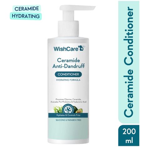 Buy WishCare Ceramide Anti Dandruff Conditioner - Piroctone Olamine, Pre+Probiotics & Hyaluronic Acid - 200 ml-Purplle