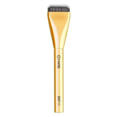 Buy MARS Artist's Arsenal Ultra Thin Foundation Makeup Brush For Blending Liquid Foundation & Cream | Ultra Thin Bristles | Flawless Application | Sleek Design for Minimal Effort (Golden)-Purplle