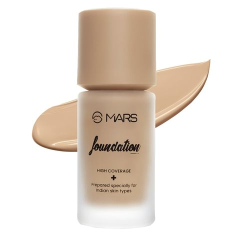 Buy MARS High Coverage Liquid Foundation | Blemish Free & Blendable Foundation for Makeup (40 ml) (SHADE-5.5)-Purplle