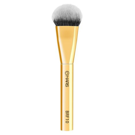 Buy MARS Artist's Arsenal Flat Foundation Brush | Superior Coverage | Flawless Finish | Effortless Application | Soft Synthetic Bristles | Ergonomic Handle | Versatile Function | Luxe packaging ( Golden ) 1 Pc-Purplle