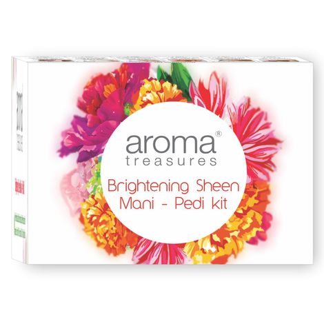 Buy Aroma Treasures Brightening Sheen Mani-Pedi Kit - Single Time, 52 gm-Purplle