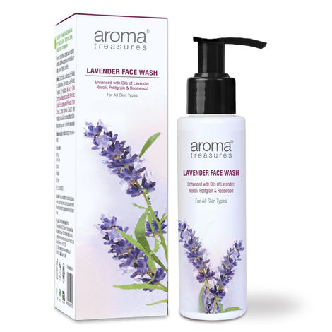 Buy Aroma Treasures Lavender Face Wash for All Skin Types - 100 ml-Purplle