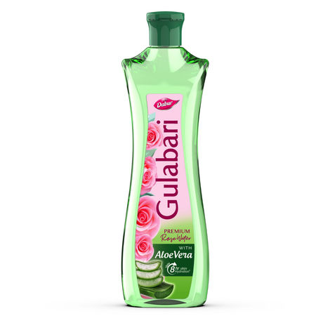 Buy Dabur Gulabari Premium Rose Water with Aloe Vera - 400 ml Toner | Upto 8 HR Skin Hydration | Cleanses, Tones and Moisturises Skin | For All Skin Types-Purplle