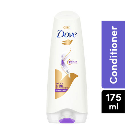 Buy Dove Daily Shine Hair Conditioner with Nutritive Serum for Smooth & Shiny Hair, 175 ml-Purplle