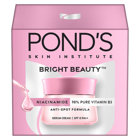 Buy Ponds Bright Beauty Anti-Spot Serum Cream with Niacinamide and SPF 15 PA++ |Fades Dark Spots |Boosts Glow and Enhances Skin Radiance | 35 gm-Purplle