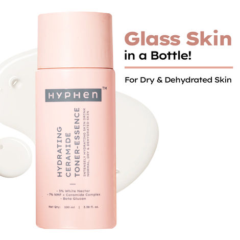 Buy Hyphen Hydrating Ceramide Toner Essence | Superior Hydration & Barrier Repair | Milky, Lightweight Toner | Normal, Dry & Dehydrated Skin - 100 ml-Purplle