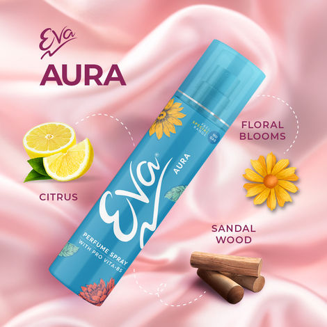 Buy Eva Aura No Gas Perfume Spray | Long Lasting Floral Grace & Fresh Citrus Fragrance | Perfume Spray For Women | 120 ml-Purplle