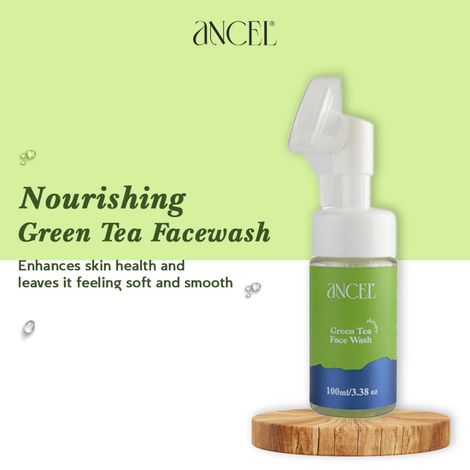 Buy ANCEL Green Tea Foaming Face Wash I 100 ml-Purplle