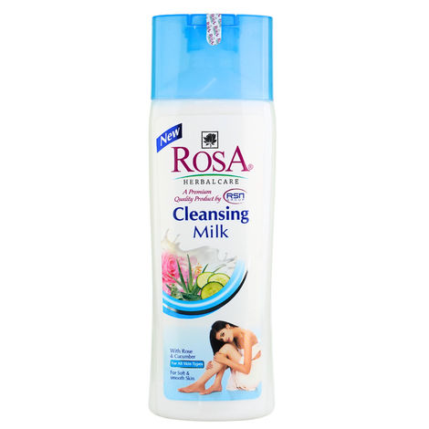 Buy ROSA Cleansing Milk 500 ml I Rose and Cucumber l Make up Removal I Pack of 1, Unisex-Purplle