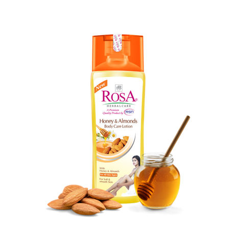 Buy ROSA Honey & Almonds Body Care lotion 500 ml l For soft and smooth skin I Pack of 1, Unisex-Purplle