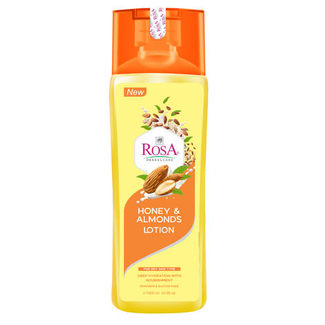 Buy ROSA Honey & Almonds Body Care lotion 500 ml l For soft and smooth skin I Pack of 1, Unisex-Purplle
