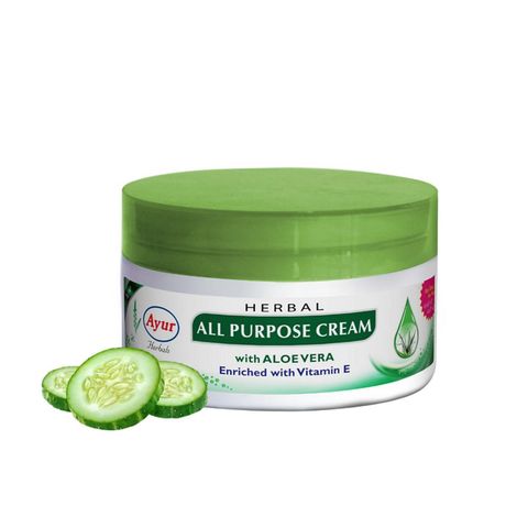 Buy AYUR HERBALS All Purpose Cream with Aloevera & Vitamin -E I Unisex, Pack of 1 -500 ml-Purplle