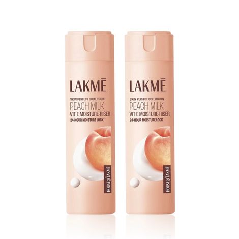 Buy Lakme Peach Milk Vit E Light- Weight & Non-Sticky Moisturizer with 24-Hours Lock |Enriched with Vitamin E |(200 gm) Pack of 2-Purplle