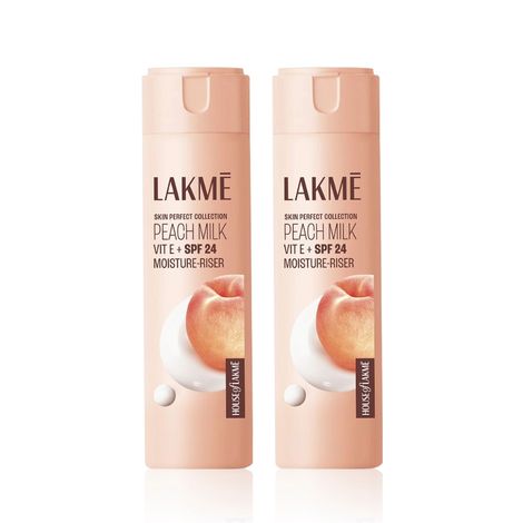 Buy Lakme Peach Milk Moisturizer SPF 24 PA++|| Enriched with Vitamin E | Improves Skin Texture | (200 ml) Pack of 2-Purplle