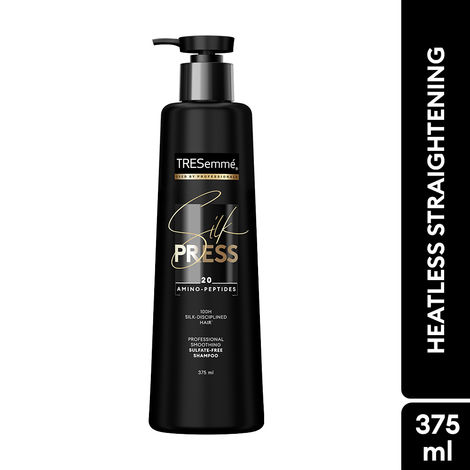 Buy TRESemme Silk Press Smoothing Shampoo 375 ml-Purplle