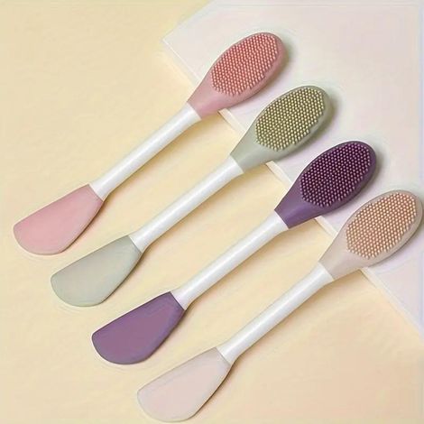 Buy Trendzie Skin Care Silicone 2 in 1 Face Mask Applicator & Facial Cleansing Massager (Assorted Color) 1 pc-Purplle