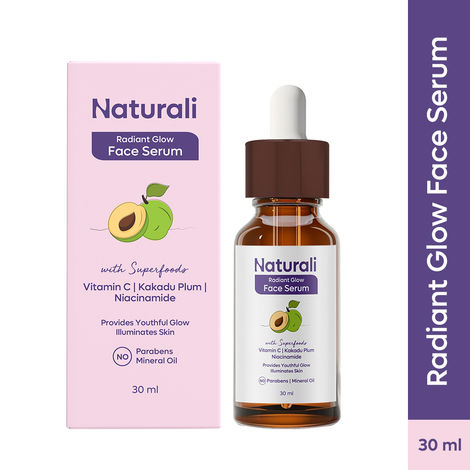 Buy Naturali Radiant Glow Face Serum With Kakadu Plum, Vitamin C & Niacinamide Illuminates Skin 30 ml-Purplle