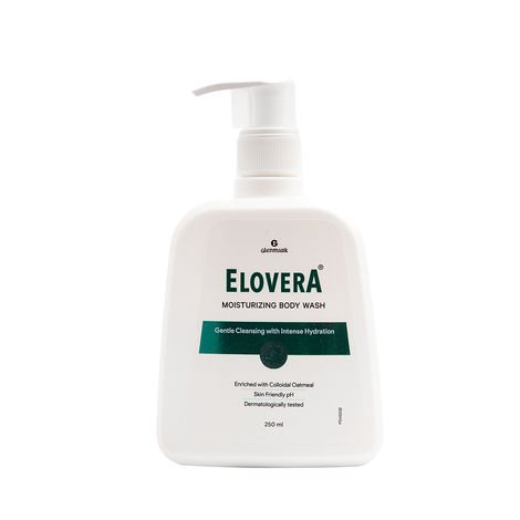 Buy Elovera Body Wash for Dry Skin - Contains 5% Colloidal Oatmeal, Vitamin E, and Squalene, helps in exfoliating the skin | Intense moisturising formula | Hydrates and makes the skin soft and healthy | Skin Friendly pH | Mild Fragrance | 250 ml-Purplle