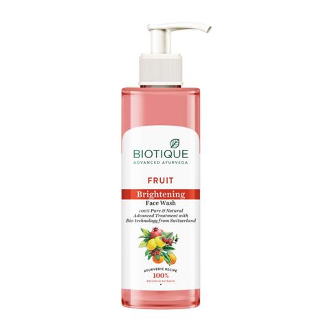 Buy Biotique Fruit Brightening Face Wash 100% Pure & Natural 200 ml-Purplle