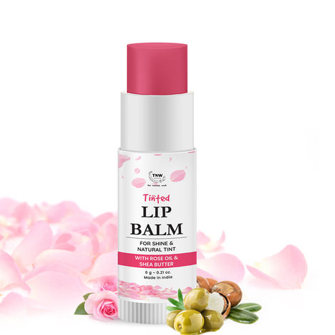 Buy TNW The Natural Wash Rose Tinted Lip Balm for Soft & Moisturized Dry and Chapped  Lips | Lip Balm For Shine & Natural  Tint | Chemical-Free Lip Balm with Rose Oil & shea Vitamin E 6 gm-Purplle