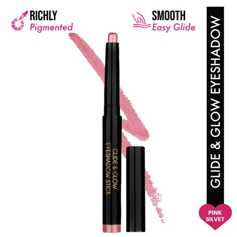 Buy Insight Cosmetics Glide & Glow Eyeshadow Stick - Pink Silvet 2 gm-Purplle