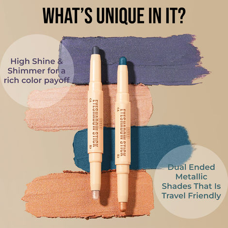 Insight Cosmetics Duo Eyeshadow Stick - Deep Space & Starlight 2 gm