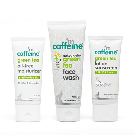 Buy Mcaffeine Green tea CMS Routine Combo of 3-Purplle