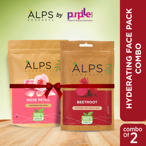 Buy Alps Goodness Hyderating Face Pack Combo | Beetroot Powder (50 gm) | Rose Petal Powder (50 gm)-Purplle
