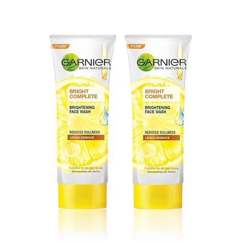 Buy Garnier Skin Naturals Bright Complete Vitamin C Face Wash - For Brighter & Glowing Skin - Daily Cleanser Suitable For all Skin Types (100g)- Pack of 2-Purplle