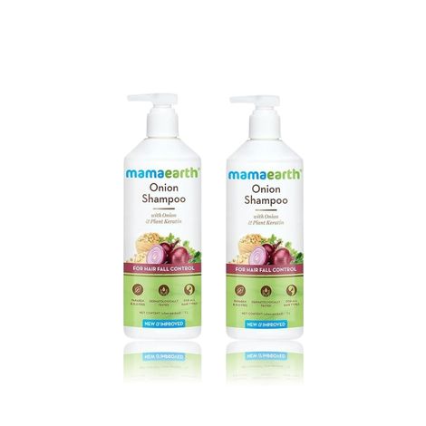 Buy Mamaearth Onion Shampoo Pack of 2 - 400ml-Purplle