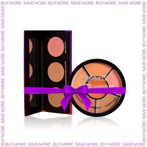 Buy Insight Cosmetics Pro Concealer Palette + Purplle Dazzling Glaze Ultra Complete Face Palette (12gm)-Purplle