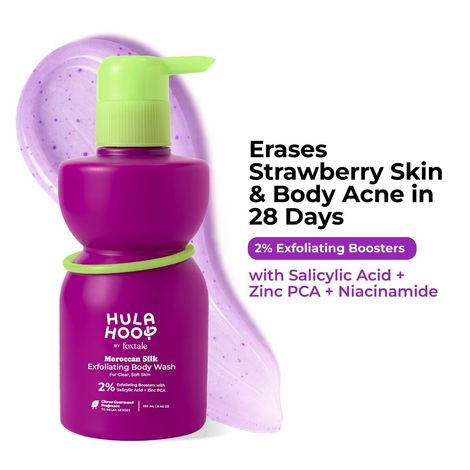 Buy Hula Hoop Exfoliating Body Wash by&nbsp;Foxtale&nbsp;| Exfoliates & Smoothens | 250 ml-Purplle