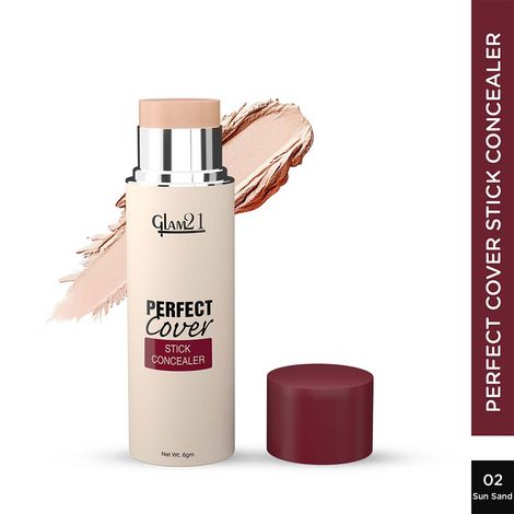 Buy Glam 21 Perfect cover stick concealer | Full Coverage,Creamy,Texture Matte Finish - Sun Sand, 6 gm-Purplle