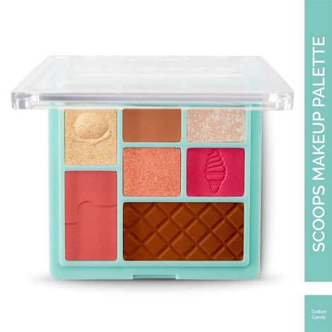 Buy Glam 21 Scoop Makeup Palette | Face Palette|Eyeshadows,Contour,Highlighter,Blusher|Mattes & Shimmers|Travel Friendly|Cotton Candy, 15 gm-Purplle
