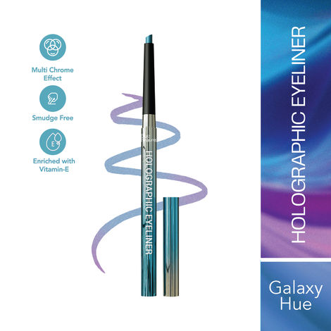 Buy Blue Heaven Holographic Eyeliner, Smudge Proof & waterproof eyeliner long lasting upto 8hrs | Monochrome Effect | Super Color Pay-Off | Infused with Vitamin E | Galaxy Hue | 0.30 gm-Purplle