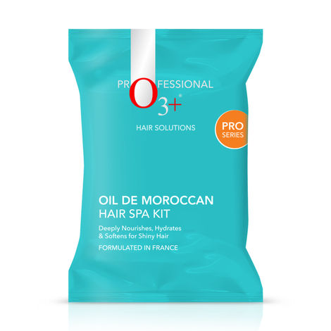 Buy O3+ Oil De Moroccan Hair Spa Kit With Argan Oil Hair Mask For All Hair Type 40 gm + 23 ml-Purplle