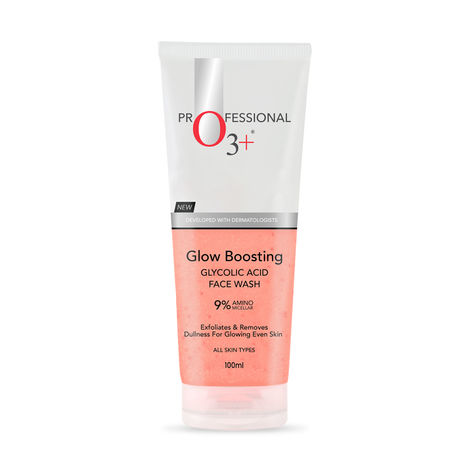 Buy O3+ glow boosting glycolic acid brightening face wash 100 ml-Purplle