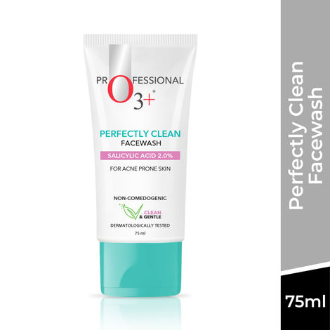 Buy O3+ Perfectly Clean Face Wash with Salicylic Acid 2% For Acne Prone Skin 75 ml-Purplle