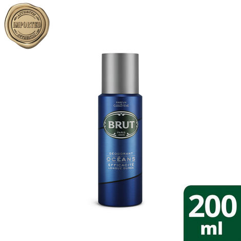 Buy Brut International Oceans Deodorant for Men, Long Lasting & Fresh Aquatic Fragrance Deo, 200 ml-Purplle