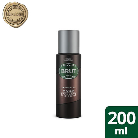 Buy Brut International Musk Deodorant For Men, Long Lasting Deo With Elegant Musky Fragrance, 200 ml-Purplle