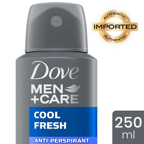Buy Dove Men+Care Cool Fresh Dry Spray Antiperspirant Deodorant (250 ml)-Purplle