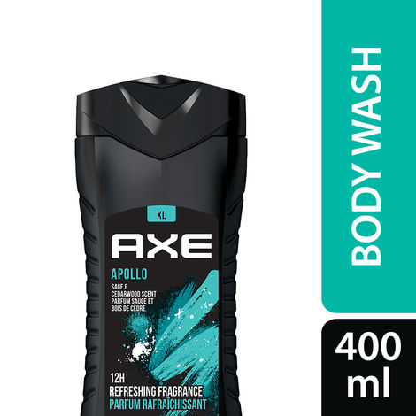 Buy Axe Apollo 3 In 1 Body, Face & Hair Wash for Men, Long-Lasting Fragrance, 400ml-Purplle