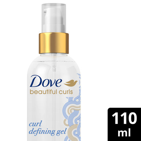 Buy Dove Beautiful Curls Defining Gel 100 Sulphate Free Alcohol Free No Parabens & Dyes Non-Greasy Made for Curly Hair With Tri-Moisture Essence Defined Curls That Last Up to 48 Hours (110 ml)-Purplle