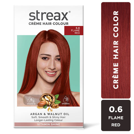 Buy Streax Hair Colour - 0.6 Flame Red (140 ml)-Purplle