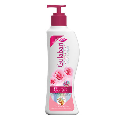 Buy Dabur Gulabari Moisturizing Body Lotion - 200 ml | For Dry & Dull Skin | Made with 100% Organic Rose Oil | Dermatologically Tested | Paraben Free-Purplle