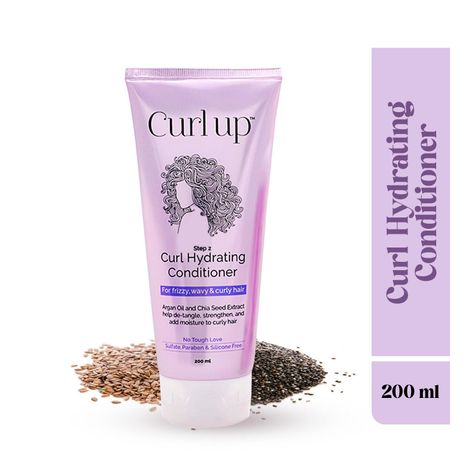 Buy Curl Up Curl Hydrating Conditioner 200 ml-Purplle