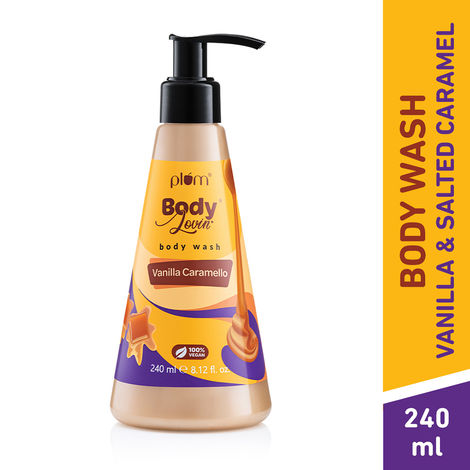 Buy Plum BodyLovin' Vanilla Caramello Body Wash | SLS-Free Creamy Shower Gel For Women | Delicious Caramel Fragrance for Soft & Smooth Skin | Aloe-Infused Nourishing Shower Gel For All Skin Types (240 ml)-Purplle