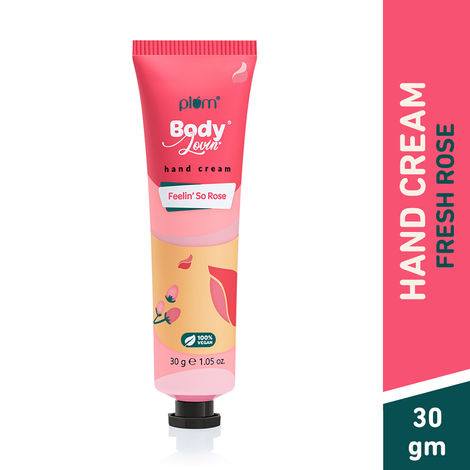 Buy Plum BodyLovin' Feelin' So Rose Hand Cream | Ultra Moisturizing With Shea Butter | Non-Greasy & Lightweight | Fresh Rose Fragrance With A Musky Twist | Travel Friendly 30 gm-Purplle